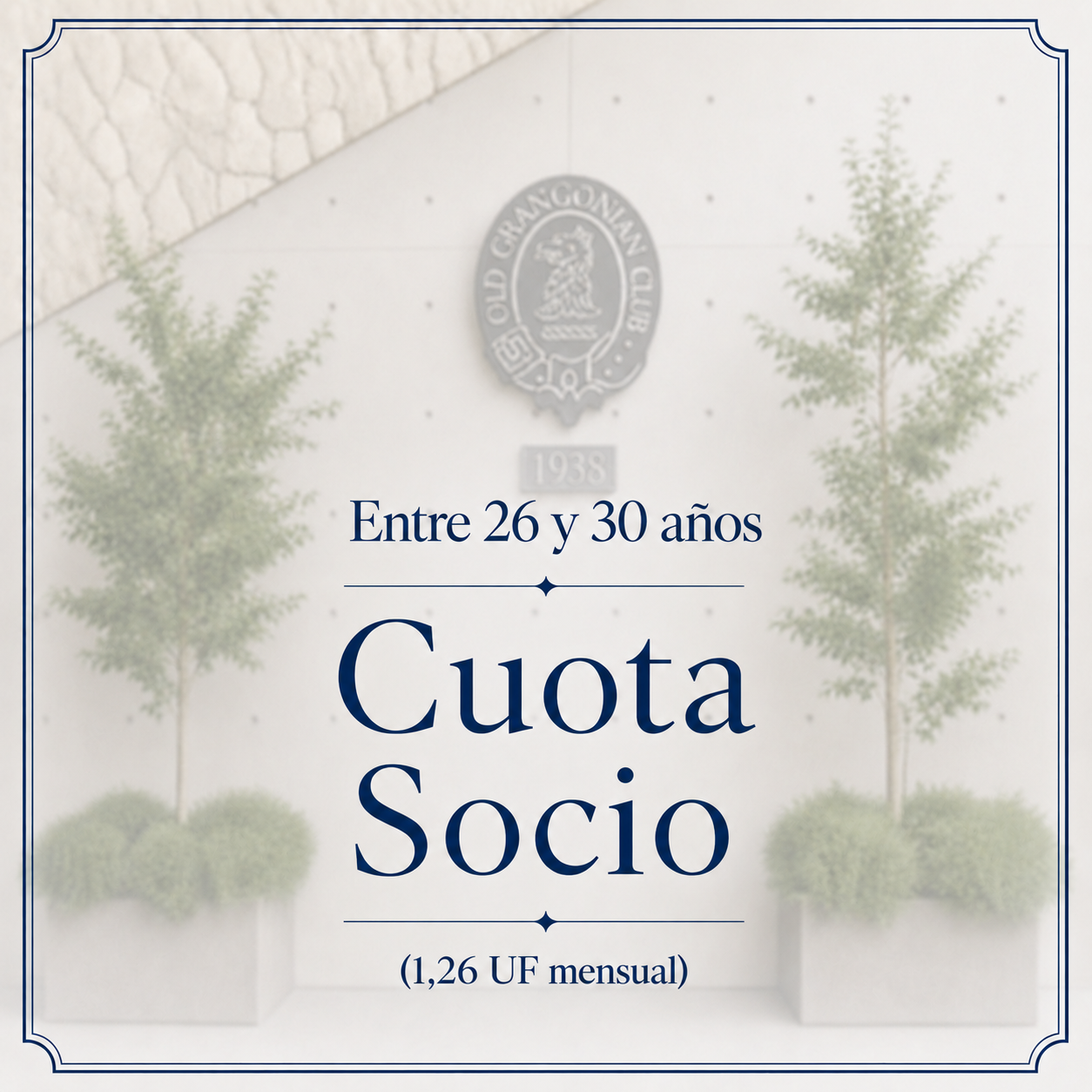 Cuota Socio (UF 1,26 mensual)
